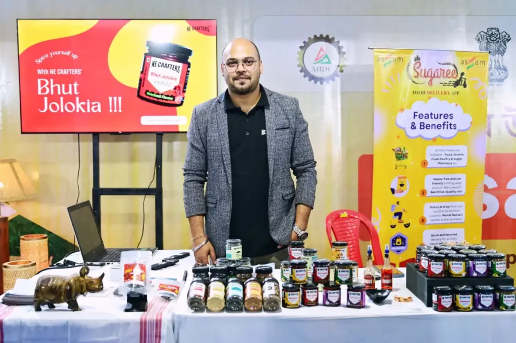 NE Crafters in an exhibition